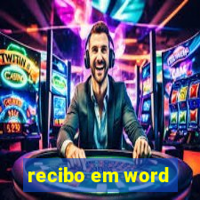 recibo em word